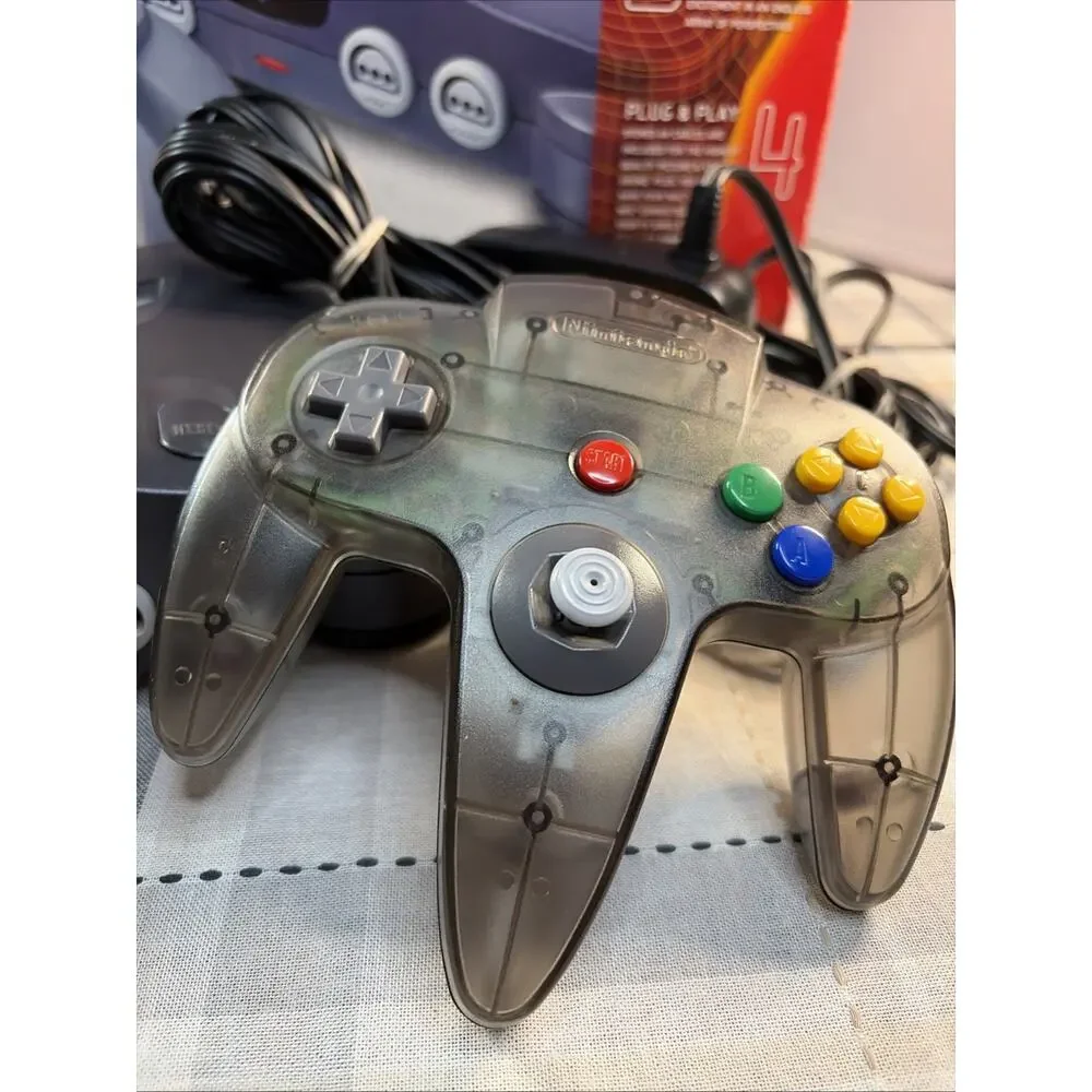 Nintendo 64 System N64 Console OEM CIB T&W W/Collectors Protective Cover CLEAN